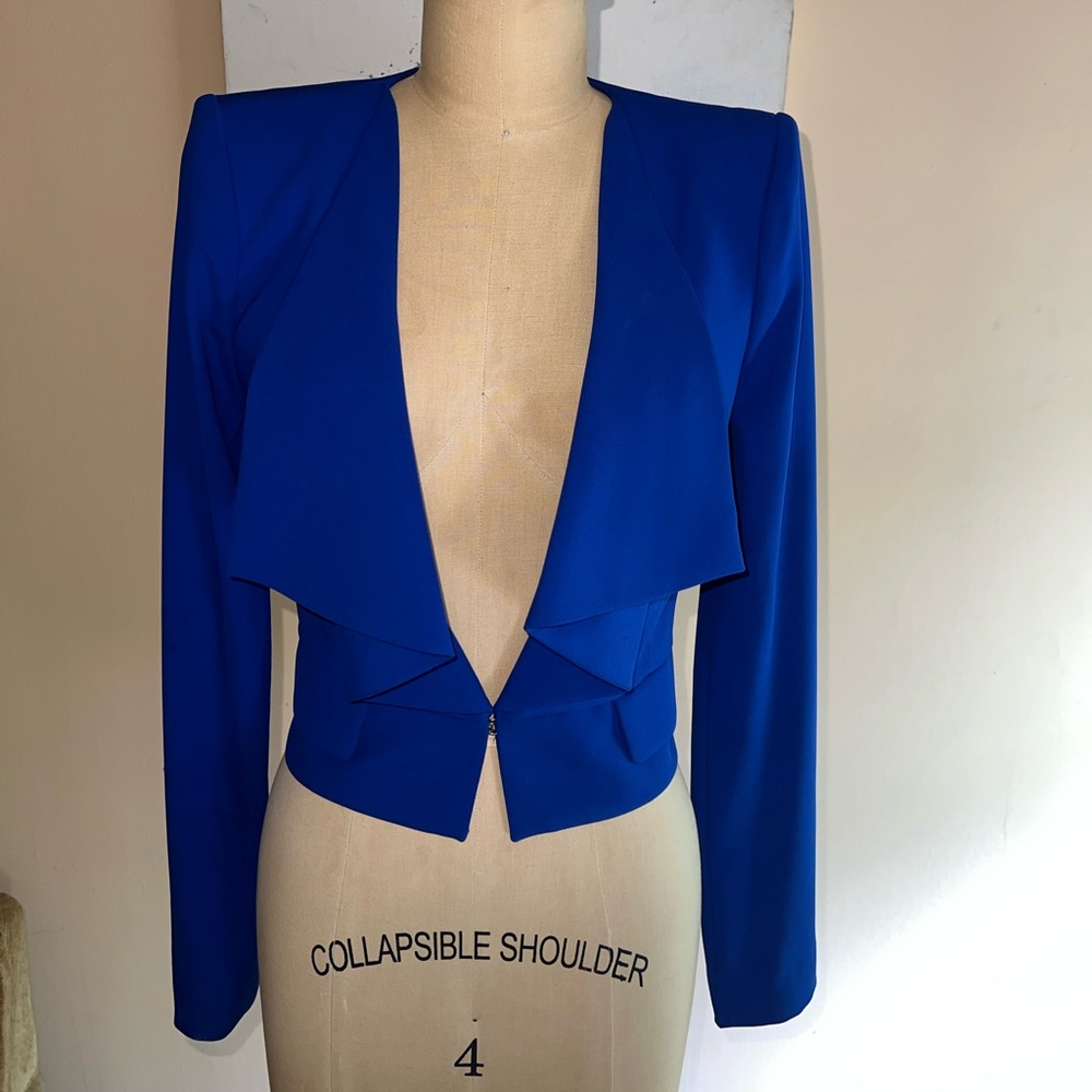 BCBGMAXAZRIA “Glen” blazer royal blue size XS